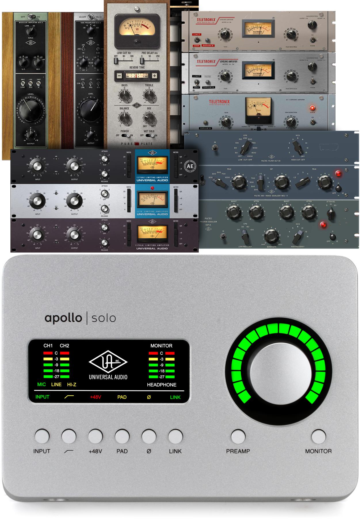 Universal Audio Apollo Solo Heritage Edition Thunderbolt 3 Audio Interface with UAD DSP-image