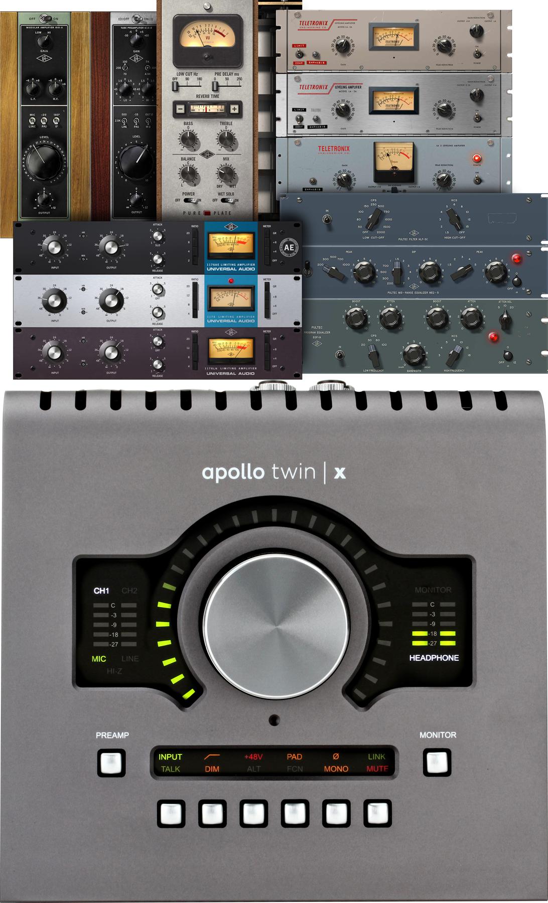 Universal Audio Apollo Twin X DUO Heritage Edition 10x6 Thunderbolt Audio Interface with UAD DSP-image