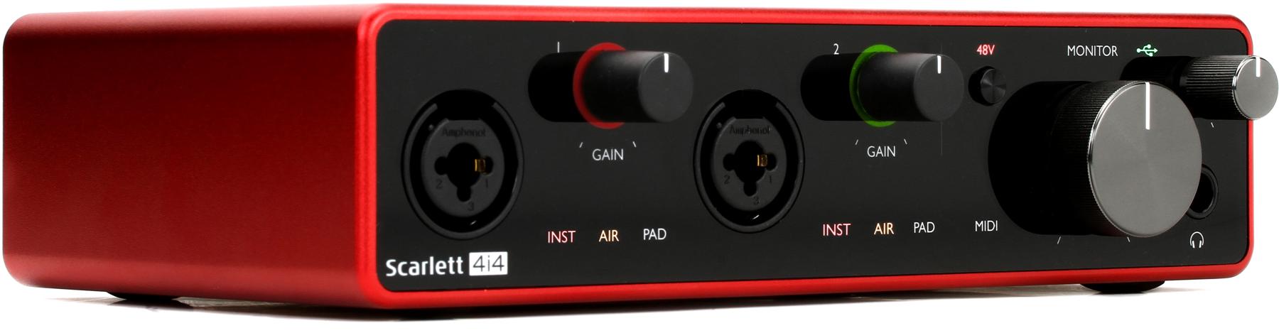 Focusrite Scarlett 4i4 3rd Gen USB Recording Interface-image
