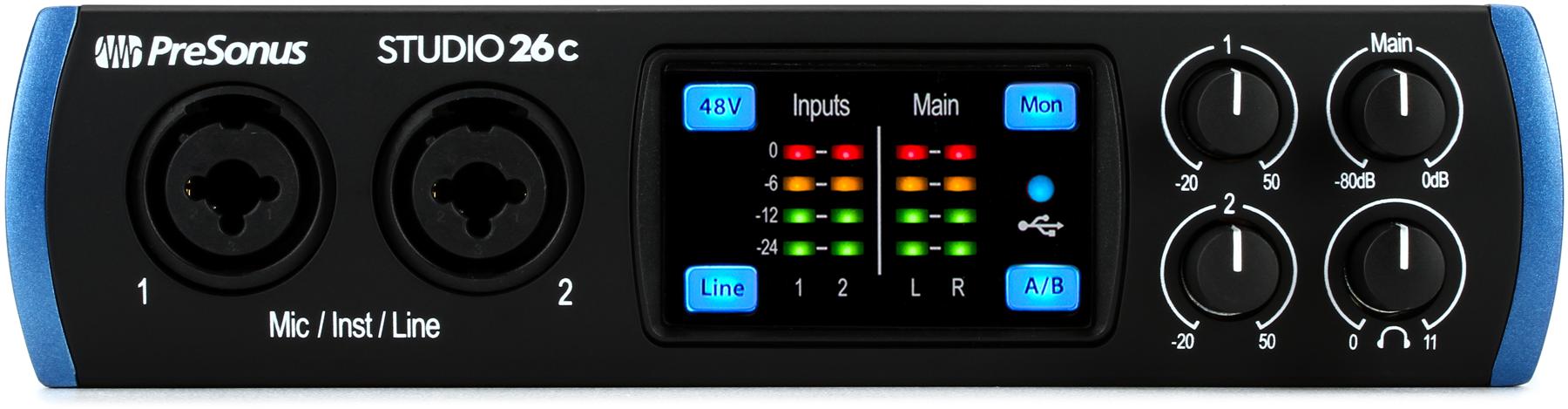 PreSonus Studio 26c USB-C Audio Interface-image