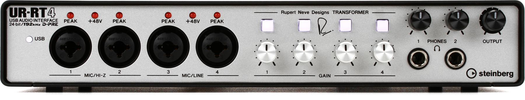Steinberg UR-RT4 USB Audio Interface with 4 Rupert Neve Transformers-image