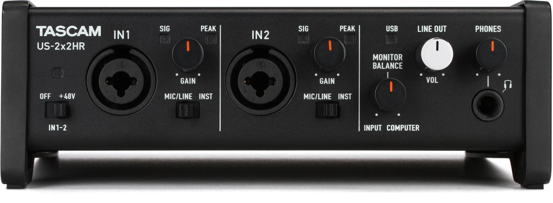 TASCAM US-2x2HR USB Audio Interface-image