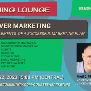 Voiceover Marketing Workshop w/Marc Preston